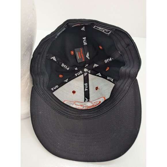 Official Pacific Headwear Baseball Central Fitted Cap Black Med-XL 7 3/8 - 8 - Picture 7 of 8